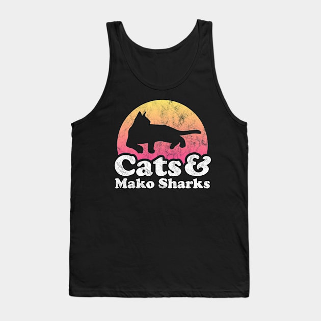 Cats and Mako Sharks Gift for Men, Women Kids Tank Top by JKFDesigns